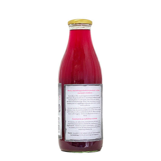 BORIS BERRY MIX – marjainen maitohappobakteerijuoma | Vegaaninen & gluteeniton hyvinvointijuoma