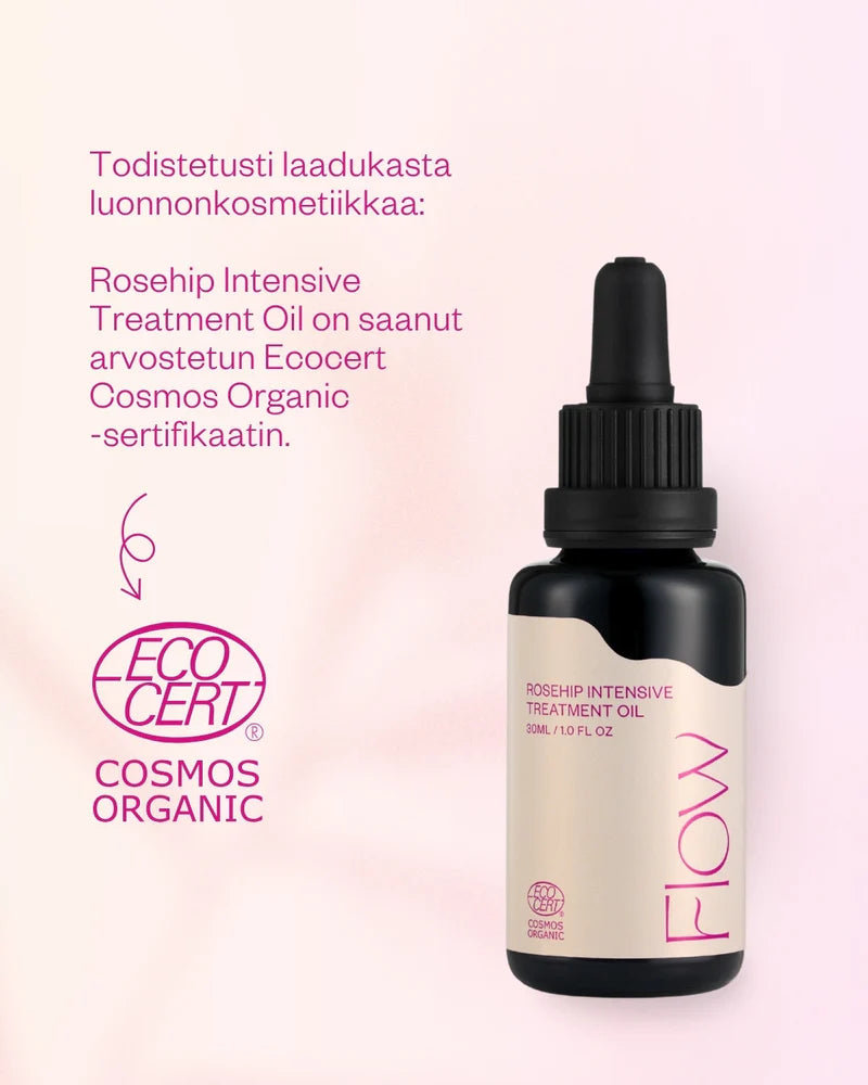 ROSEHIP INTENSIVE TREANTMENT OIL hoitoöljy herkälle ja haasteelliselle iholle 30 ml