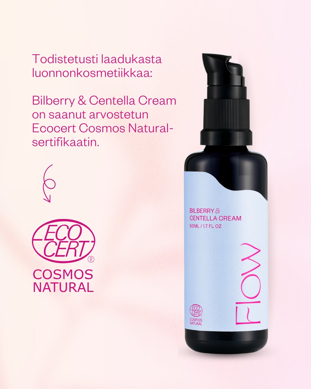 BILBERRY & CENTELLA CREAM 50 ml – tasapainottava kasvovoide rasvoittuvalle iholle