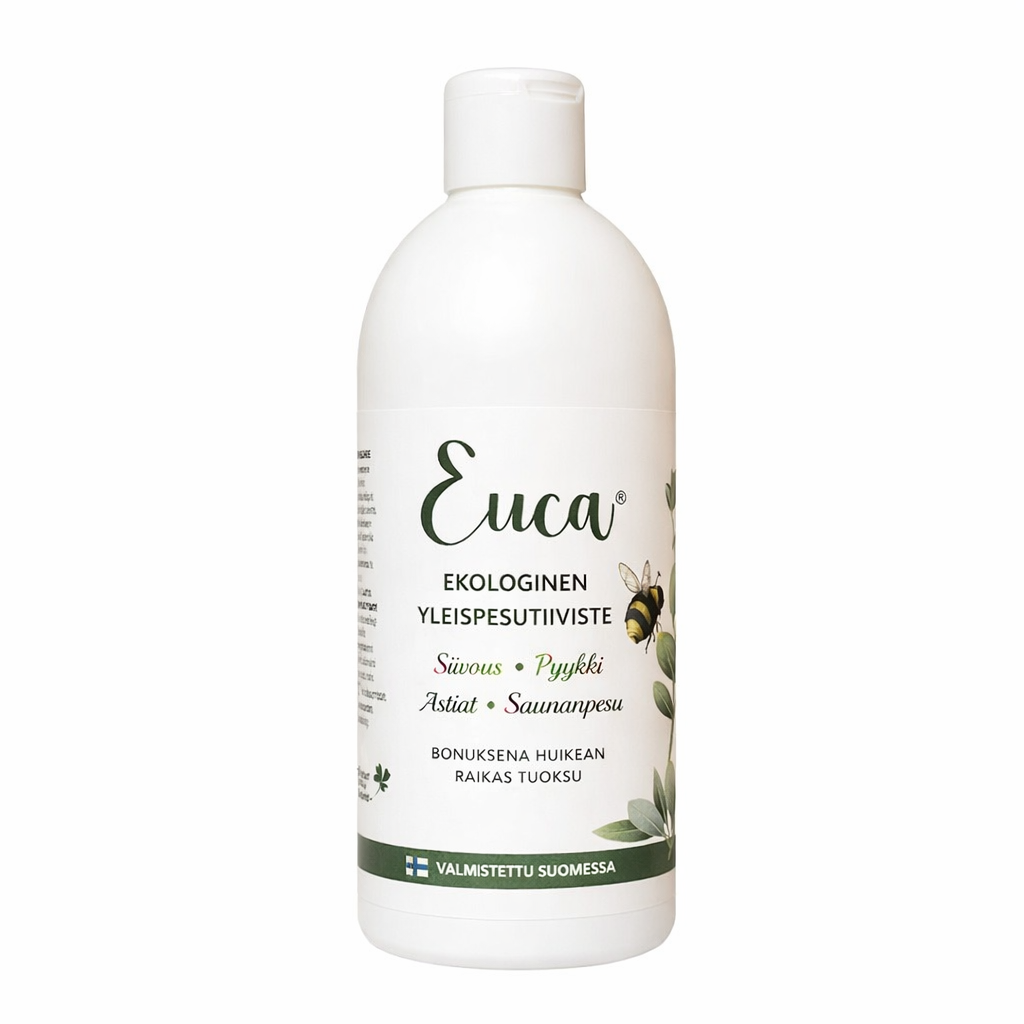 EUCA® Ekopesuaine 450 ml – Kotimainen ekologinen yleispesuaine koko kotiin