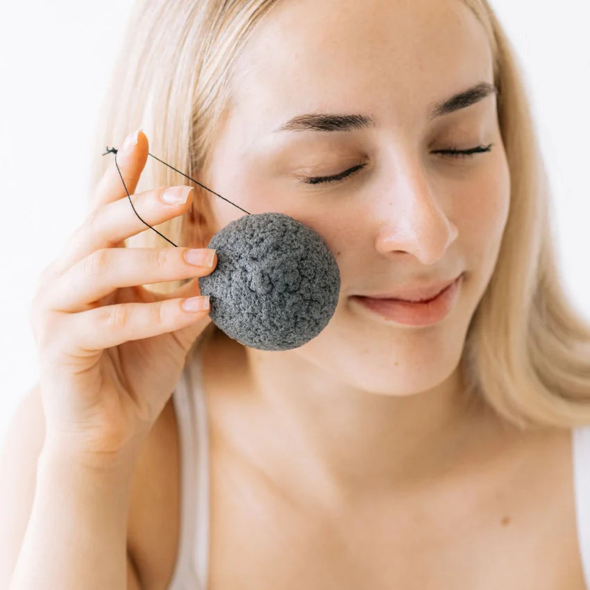 Konjac aktiivihiili puhdistussieni - Syväpuhdistus & Kuorinta