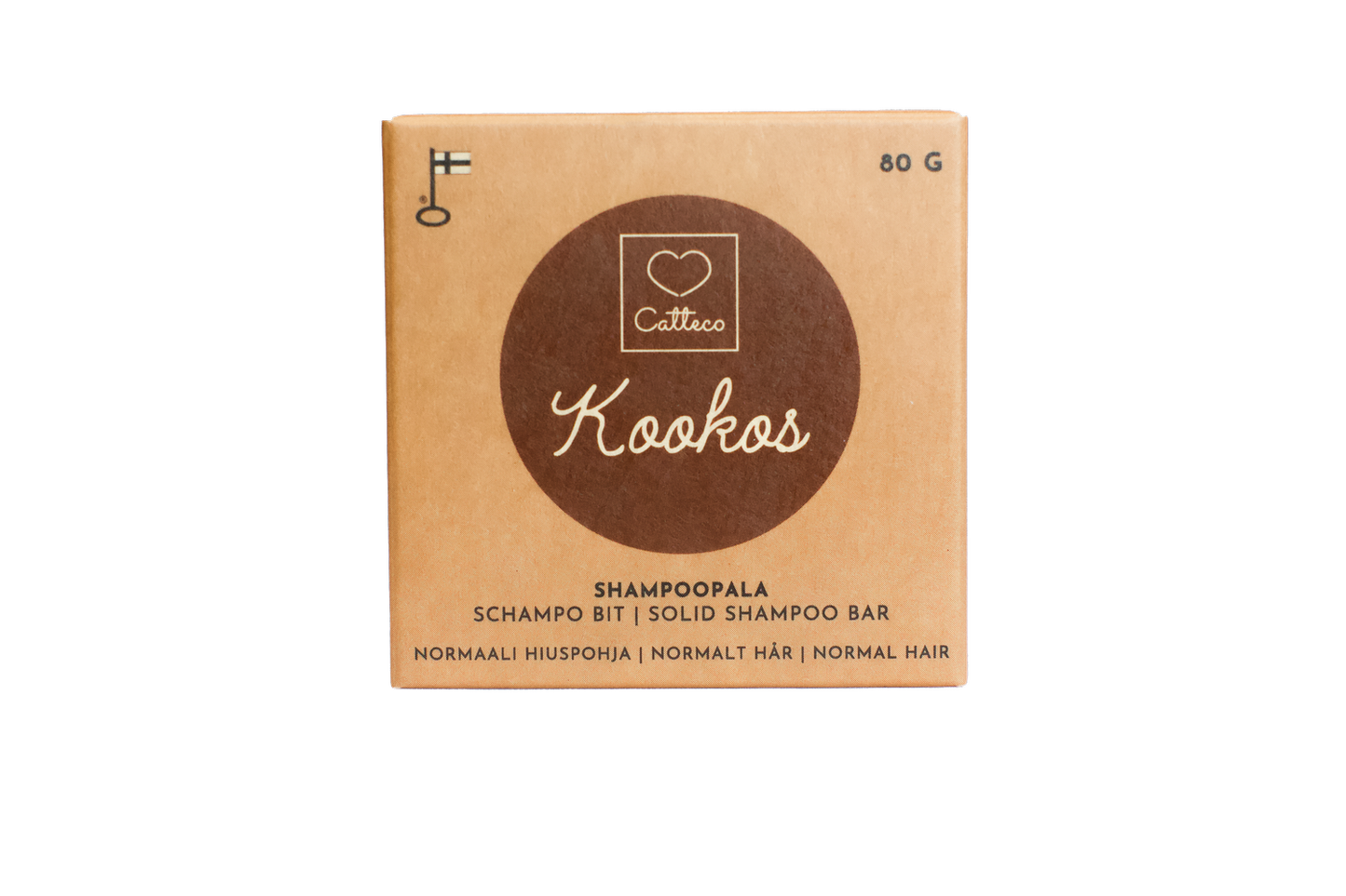 KOOKOS SHAMPOOPALA 80 g – Kookosmaito normaaleille & kuiville hiuksille