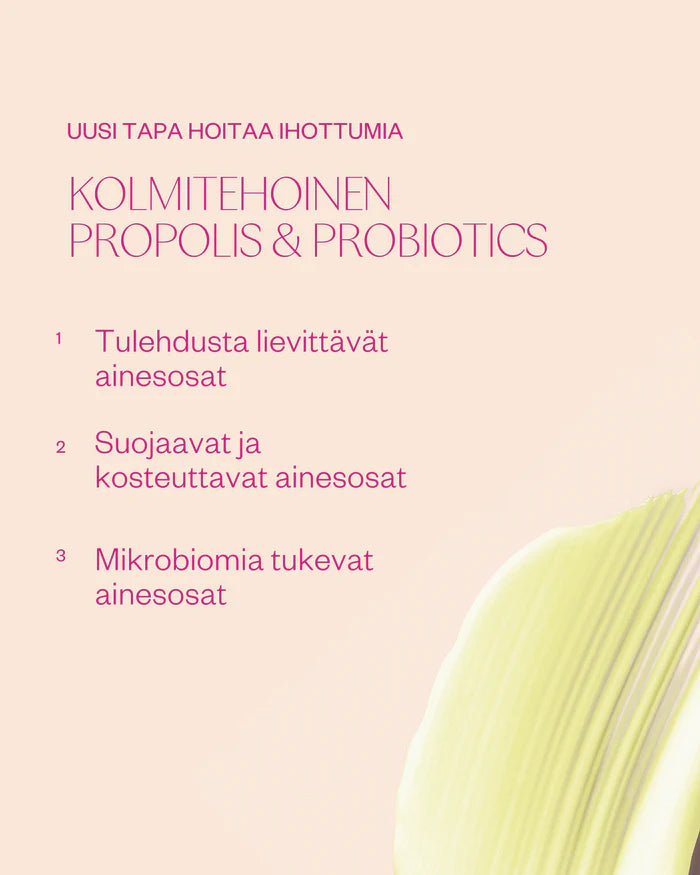 PROPOLIS & PROBIOTICS RESCUE CREAM 30 ml - rauhoittava tästävoide ongelmaiholle