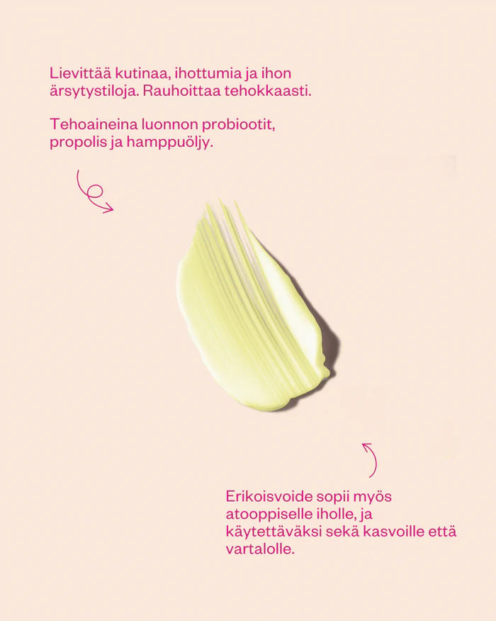 PROPOLIS & PROBIOTICS RESCUE CREAM 30 ml - rauhoittava tästävoide ongelmaiholle