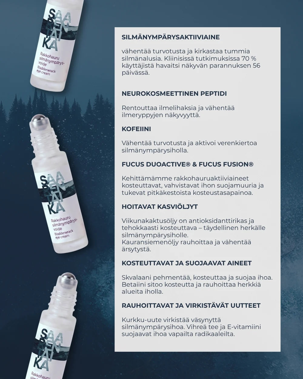 RAKKOHAURU SILMÄNYMPÄRYSVOIDE roll-on 10 ml