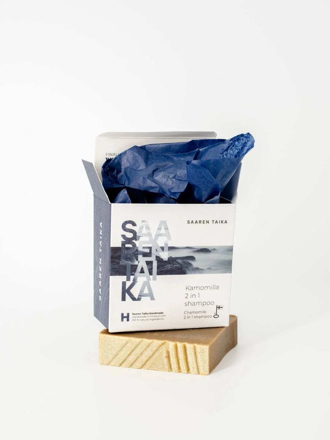 SAARENTAIKA VIHREÄ TEE & KAMOMILLA 2 IN 1 SHAMPOO 105 g – psoriasis-päänahalle ja vartalolle