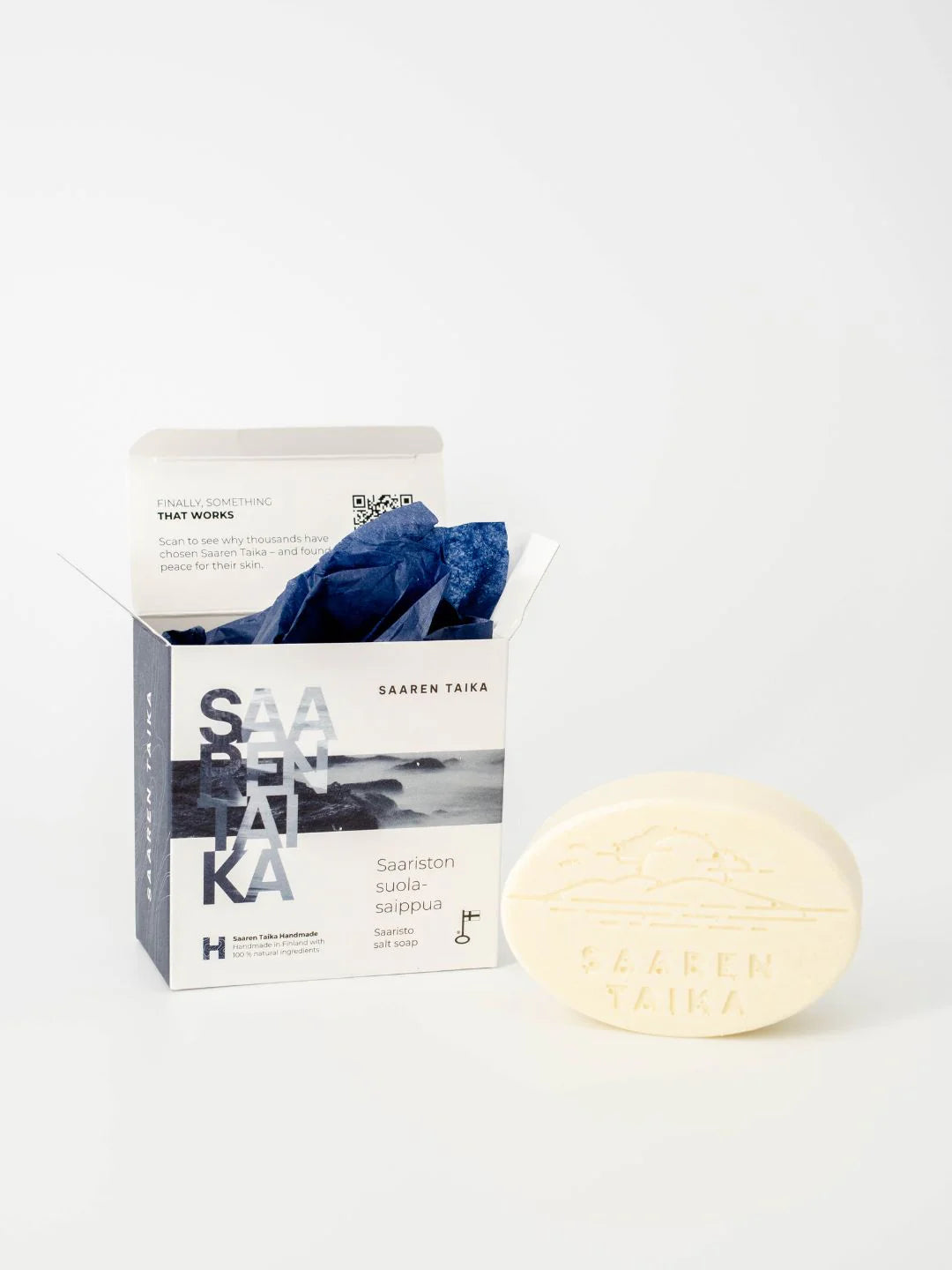 SAARISTON SUOLASAIPPUA® 100 g – Hajusteeton suolasaippua kuivalle, herkälle ja atooppiselle iholle
