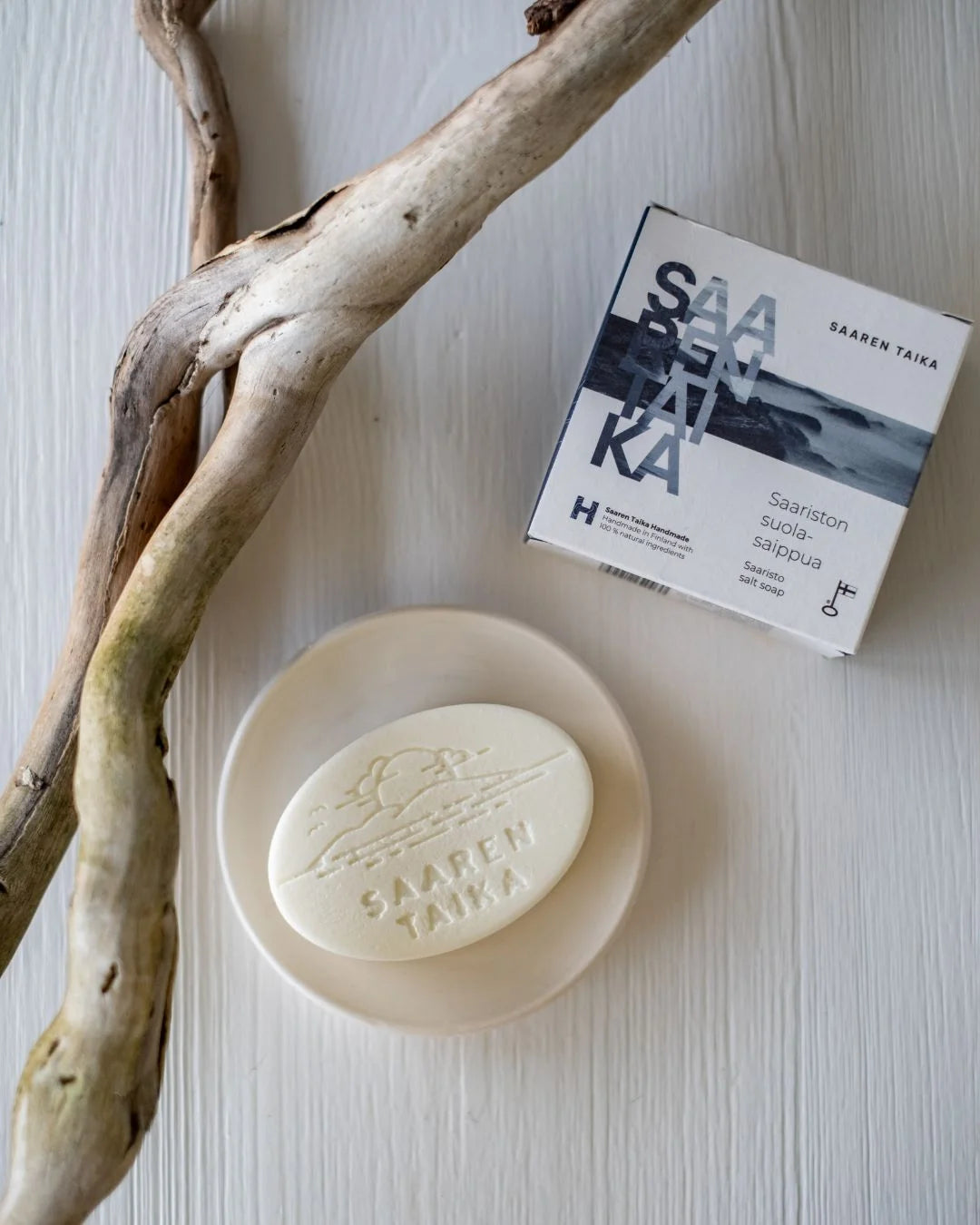 SAARISTON SUOLASAIPPUA® 100 g – Hajusteeton suolasaippua kuivalle, herkälle ja atooppiselle iholle