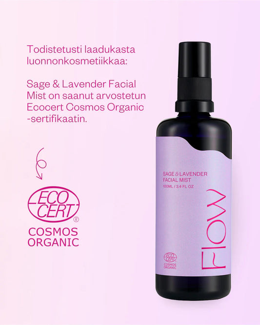 SAGE & LAVENDER FACIAL MIST 100 ml - tasapainottava kasvovesi rasvoittuvalle iholle