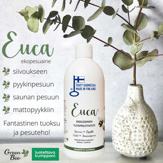EUCA® Ekopesuaine 450 ml – Kotimainen ekologinen yleispesuaine koko kotiin