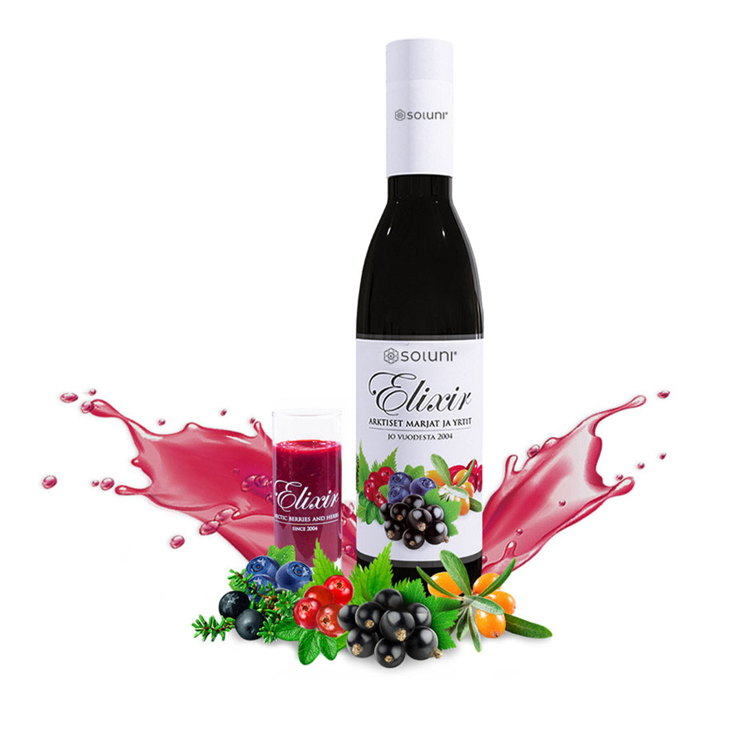 SOLUNI ELIXIR – Elinvoimaiset marjat ja yrtit 450 ml