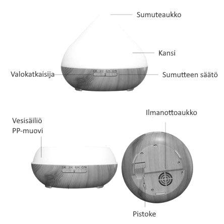 SEA AIR Aroma- ja suoladiffuusori Bluetooth