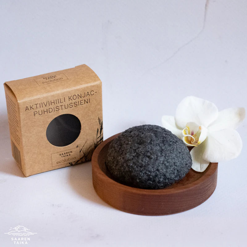 Konjac aktiivihiili puhdistussieni - Syväpuhdistus & Kuorinta