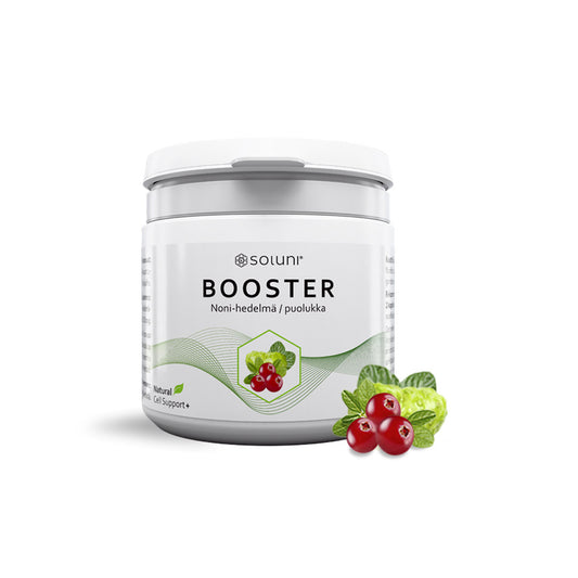 SOLUNI BOOSTER – Noni-hedelmä ja puolukka 60 kapselia