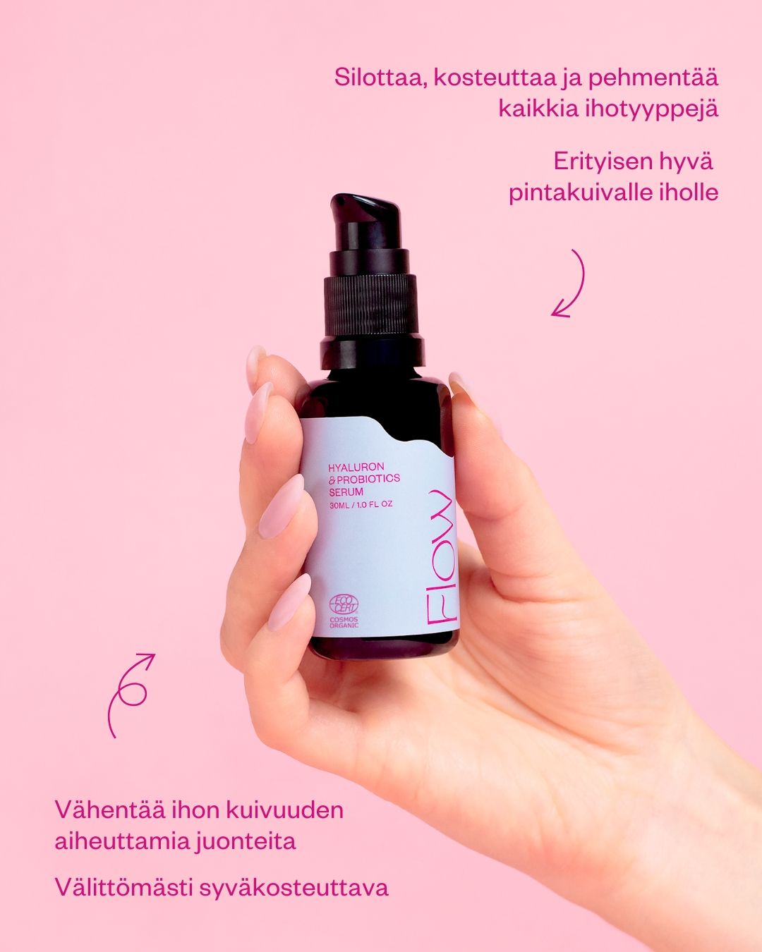 HYALURON & PROBIOTICS SERUM  syväkosteuttava hyaluronihapposeerumi 30 ml
